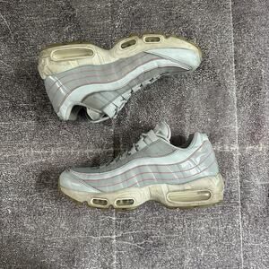 Women's Nike Air Max 95 Half Blue Gray Summit White Orange Sz 9.5 (918413-400)
